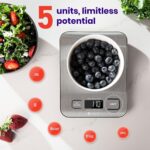 Etekcity Food Kitchen Scale, Digital Grams and Ounces for Baking, Cooking - Image 2