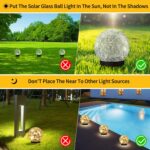 JKIMK Solar Globe Lights Outdoor Waterproof-Solar Balls for Garden | - Image 4