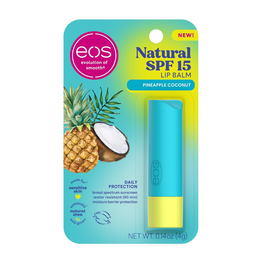 Untitled-design-2026-07-24T104044.128.png eos Natural SPF 15 Lip Balm- Pineapple Coconut - Image 1