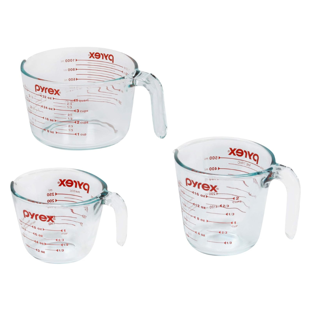 Untitled-design-2026-07-25T070430.084.png Pyrex Essentials (3-Pack) Glass Measuring Cups Set - Image 1