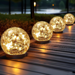 JKIMK Solar Globe Lights Outdoor Waterproof-Solar Balls for Garden |