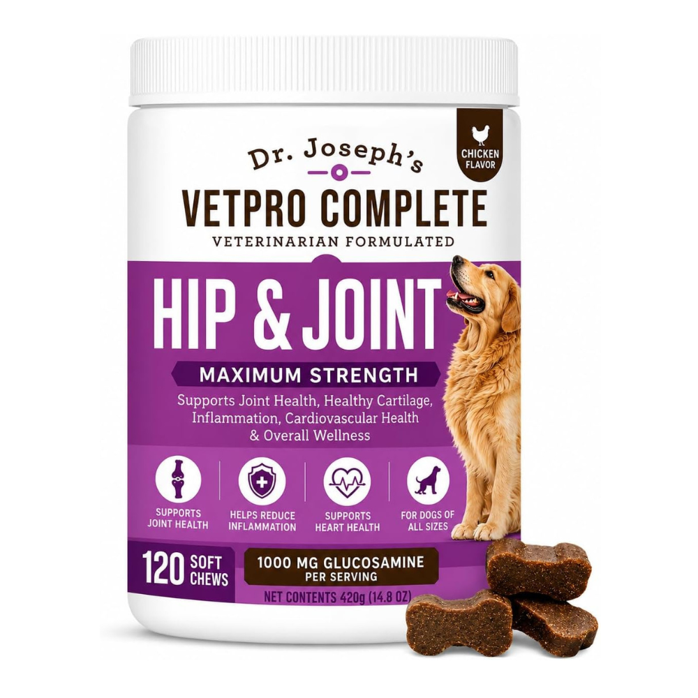 Untitled-design-2026-07-25T083317.787.png Dr. Joseph's VetPro Complete Dog Hip & Joint Wellness Supplement - Image 1
